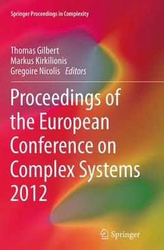 Couverture de l’ouvrage Proceedings of the European Conference on Complex Systems 2012