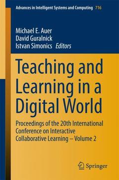 Couverture de l’ouvrage Teaching and Learning in a Digital World