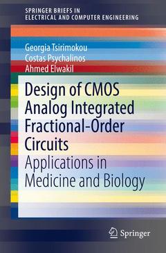 Couverture de l’ouvrage Design of CMOS Analog Integrated Fractional-Order Circuits