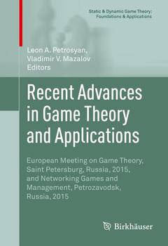 Cover of the book Recent Advances in Game Theory and Applications