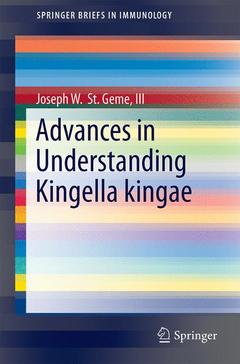Couverture de l’ouvrage Advances in Understanding Kingella kingae
