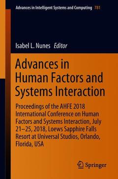 Couverture de l’ouvrage Advances in Human Factors and Systems Interaction