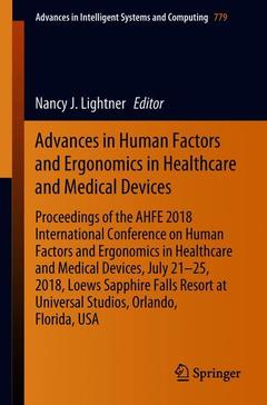Couverture de l’ouvrage Advances in Human Factors and Ergonomics in Healthcare and Medical Devices