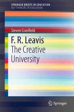 Couverture de l’ouvrage F. R. Leavis