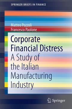 Couverture de l’ouvrage Corporate Financial Distress