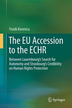 Cover of the book The EU Accession to the ECHR