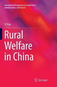 Couverture de l’ouvrage Rural Welfare in China