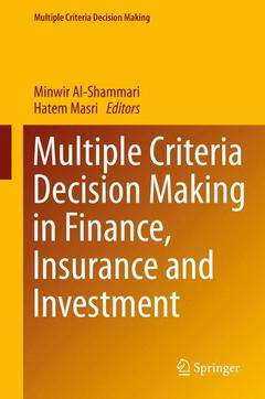 Couverture de l’ouvrage Multiple Criteria Decision Making in Finance, Insurance and Investment