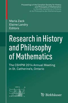 Couverture de l’ouvrage Research in History and Philosophy of Mathematics