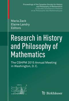 Couverture de l’ouvrage Research in History and Philosophy of Mathematics