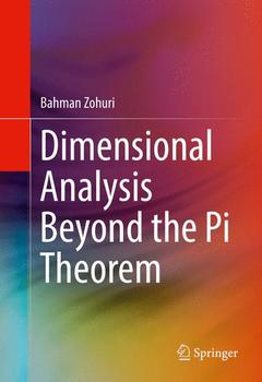Cover of the book Dimensional Analysis Beyond the Pi Theorem