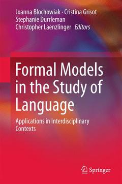 Cover of the book Formal Models in the Study of Language