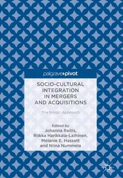 Couverture de l’ouvrage Socio-Cultural Integration in Mergers and Acquisitions
