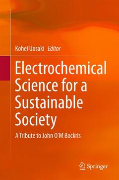 Cover of the book Electrochemical Science for a Sustainable Society