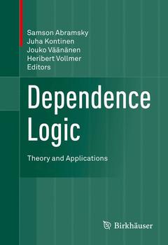 Couverture de l’ouvrage Dependence Logic