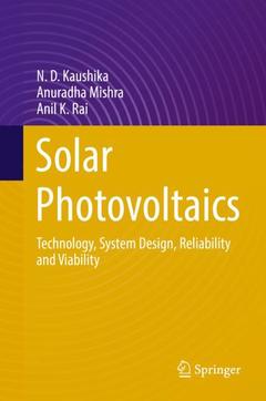 Couverture de l’ouvrage Solar Photovoltaics