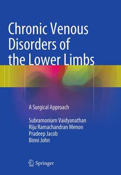 Couverture de l’ouvrage Chronic Venous Disorders of the Lower Limbs