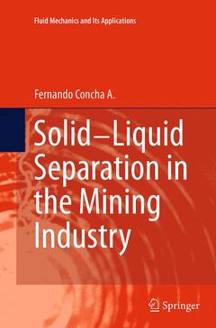 Couverture de l’ouvrage Solid-Liquid Separation in the Mining Industry