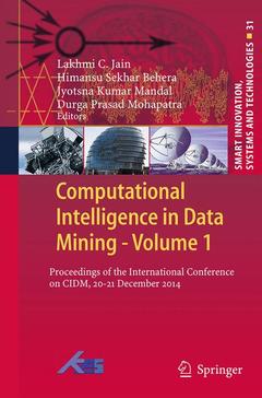 Cover of the book Computational Intelligence in Data Mining - Volume 1