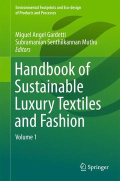 Cover of the book Handbook of Sustainable Luxury Textiles and Fashion