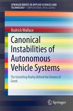 Couverture de l’ouvrage Canonical Instabilities of Autonomous Vehicle Systems