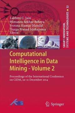 Couverture de l’ouvrage Computational Intelligence in Data Mining - Volume 2
