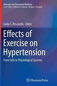 Couverture de l’ouvrage Effects of Exercise on Hypertension