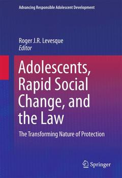 Couverture de l’ouvrage Adolescents, Rapid Social Change, and the Law