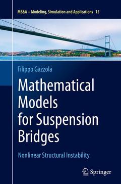 Cover of the book Mathematical Models for Suspension Bridges