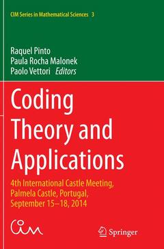 Couverture de l’ouvrage Coding Theory and Applications