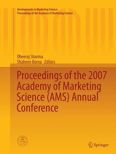 Couverture de l’ouvrage Proceedings of the 2007 Academy of Marketing Science (AMS) Annual Conference