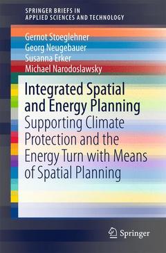 Couverture de l’ouvrage Integrated Spatial and Energy Planning