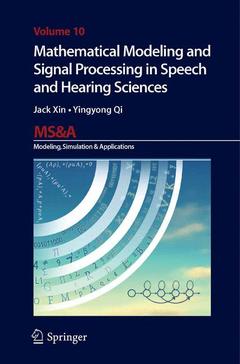 Couverture de l’ouvrage Mathematical Modeling and Signal Processing in Speech and Hearing Sciences