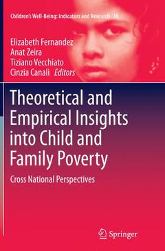 Couverture de l’ouvrage Theoretical and Empirical Insights into Child and Family Poverty
