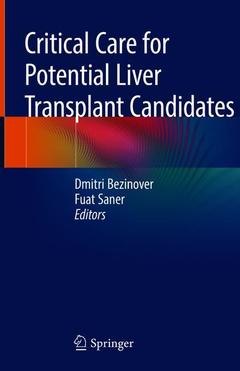 Couverture de l’ouvrage Critical Care for Potential Liver Transplant Candidates