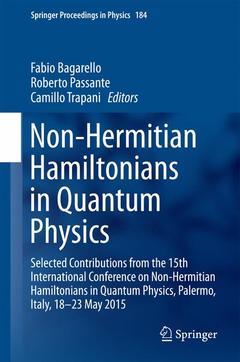Couverture de l’ouvrage Non-Hermitian Hamiltonians in Quantum Physics