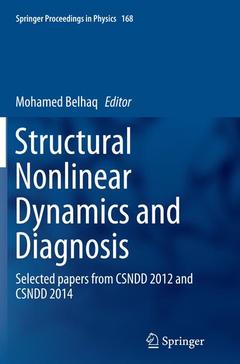 Couverture de l’ouvrage Structural Nonlinear Dynamics and Diagnosis