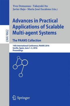 Couverture de l’ouvrage Advances in Practical Applications of Scalable Multi-agent Systems. The PAAMS Collection