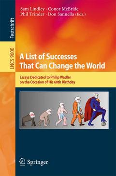 Couverture de l’ouvrage A List of Successes That Can Change the World