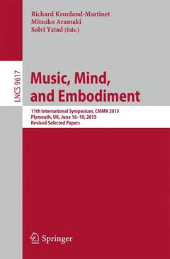 Couverture de l’ouvrage Music, Mind, and Embodiment