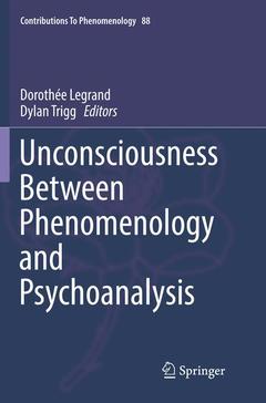 Couverture de l’ouvrage Unconsciousness Between Phenomenology and Psychoanalysis