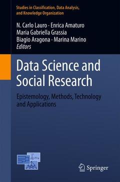 Couverture de l’ouvrage Data Science and Social Research