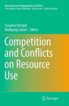 Couverture de l’ouvrage Competition and Conflicts on Resource Use