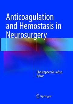 Couverture de l’ouvrage Anticoagulation and Hemostasis in Neurosurgery