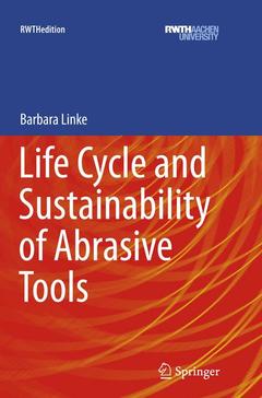 Cover of the book Life Cycle and Sustainability of Abrasive Tools