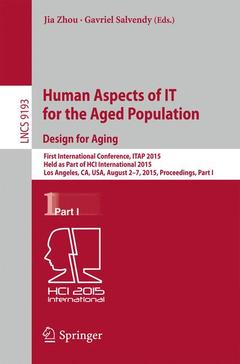Couverture de l’ouvrage Human Aspects of IT for the Aged Population. Design for Aging