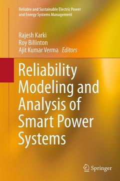 Couverture de l’ouvrage Reliability Modeling and Analysis of Smart Power Systems