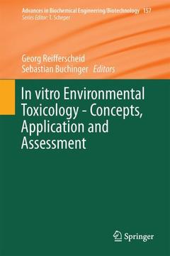 Cover of the book In vitro Environmental Toxicology - Concepts, Application and Assessment