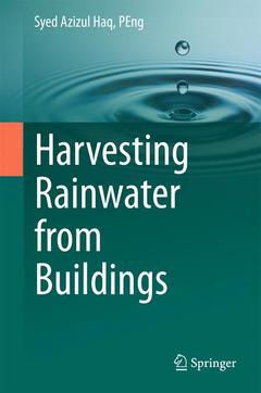 Couverture de l’ouvrage Harvesting Rainwater from Buildings