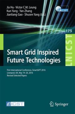 Couverture de l’ouvrage Smart Grid Inspired Future Technologies